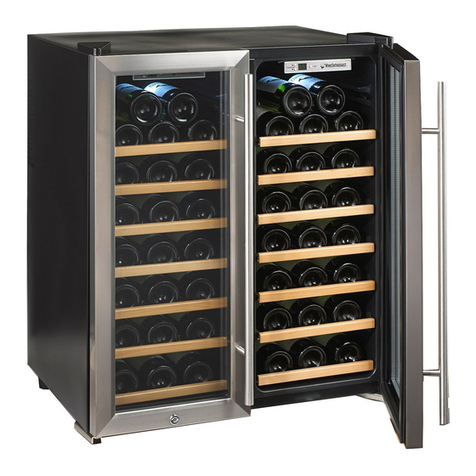 WineEnthusiast 48-Bottle 2-Temp Silent Wine Refrigerator instruction manual