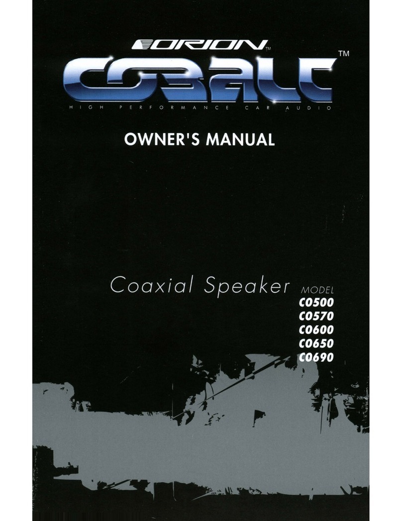 Orion Cobalt C0500 owner's manual