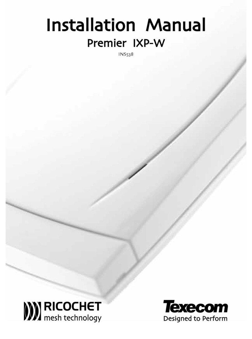 Texecom Premier IXP-W installation manual