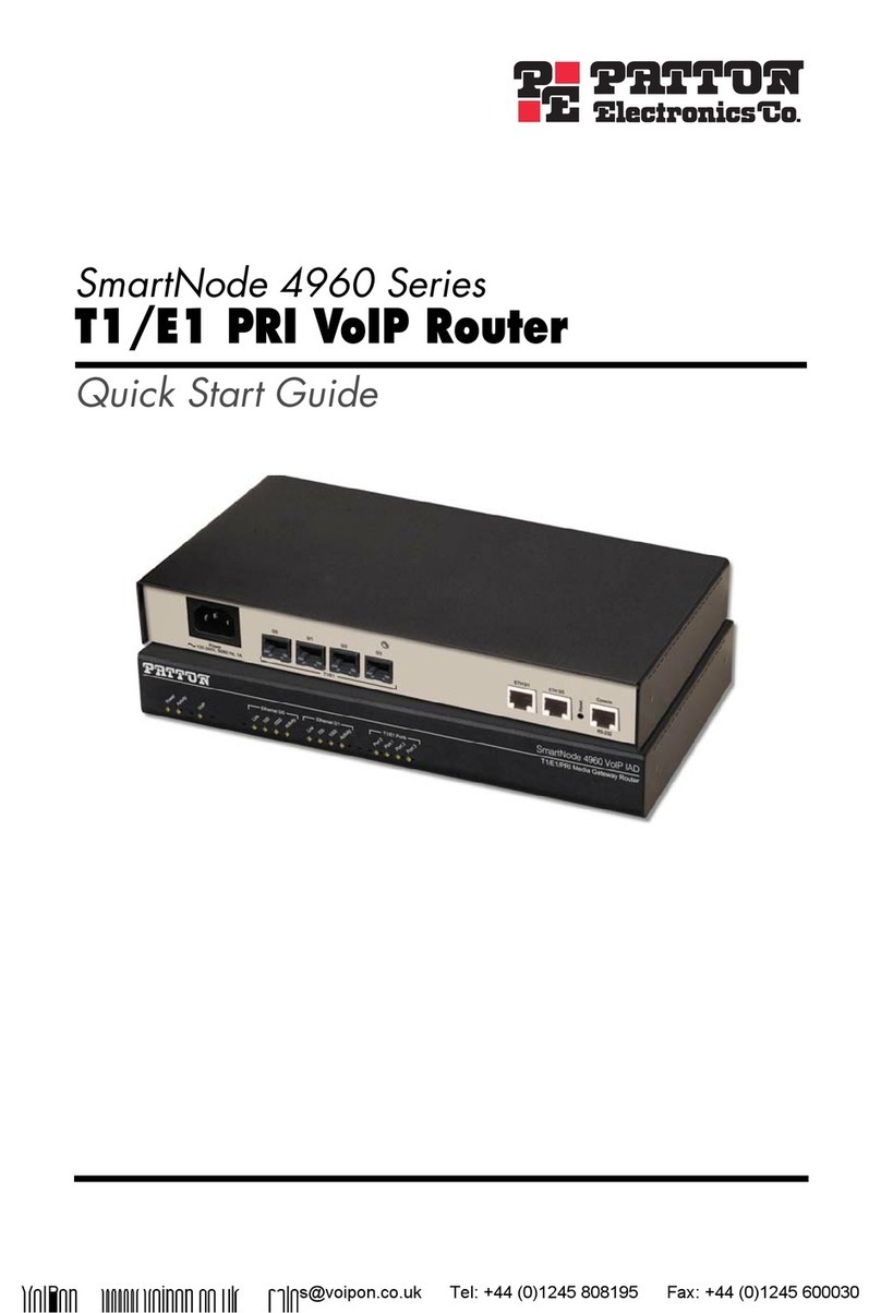 Patton electronics SmartNode 4960 Series User manual