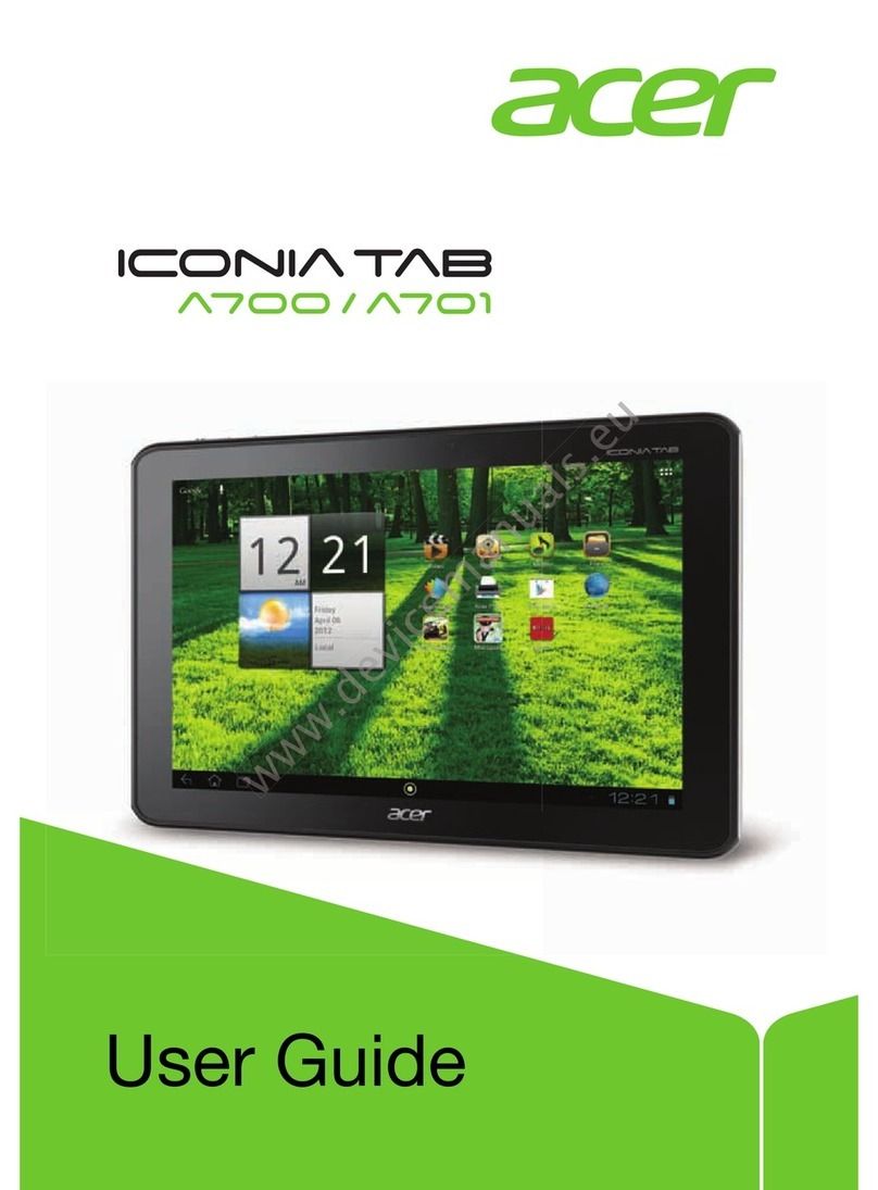 Acer Iconia Tab A700 User manual