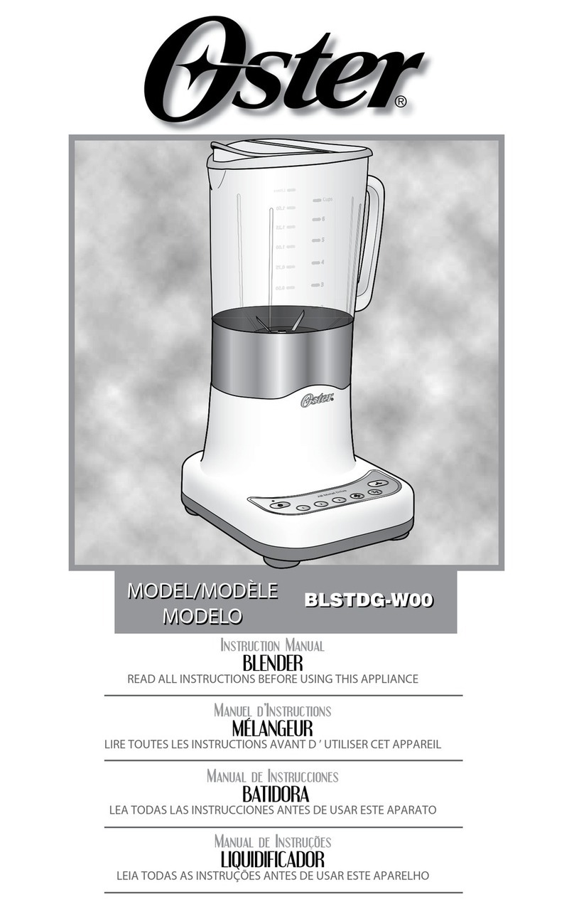 Oster BLSTDG-W00 User manual