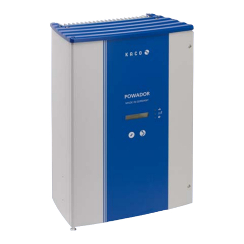 Kaco Powador 2002 operating manual