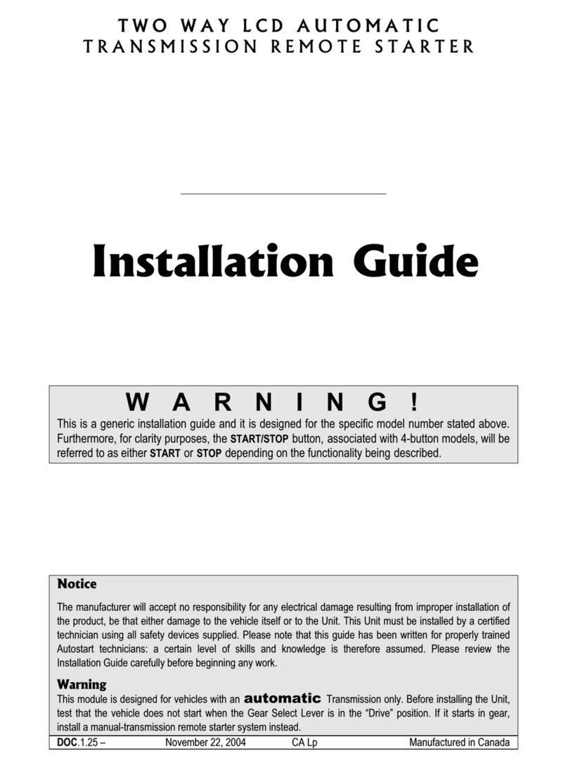 Autostart as2520 User manual