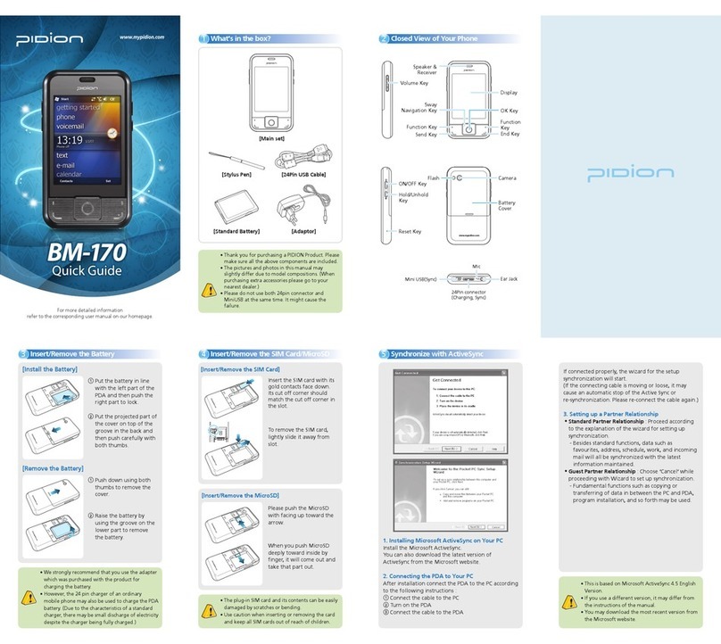 Pidion BM-170 User manual