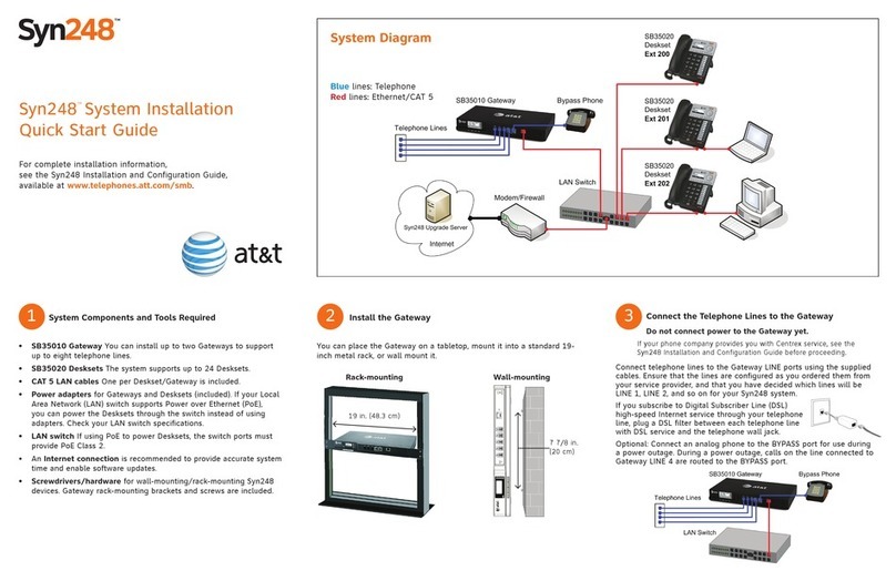AT&T Syn248 SB35031 User manual