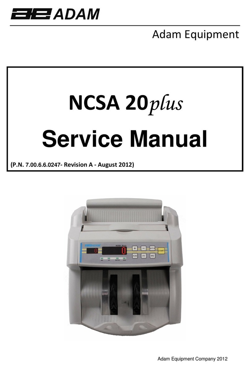 Adam Equipment NCSA 20plus Service manual
