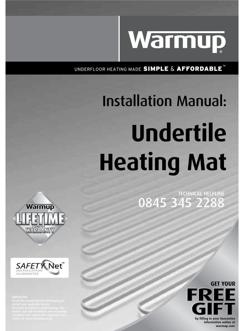 Warmup undertile heating mat User manual