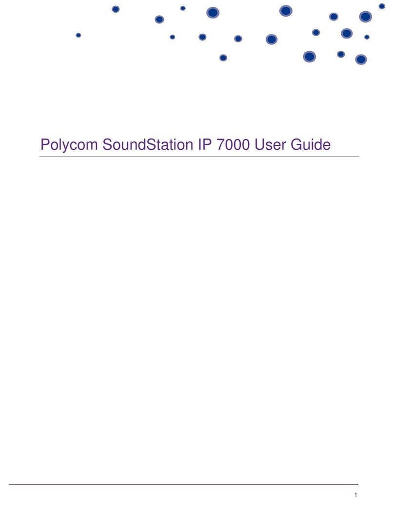 Polycom SoundStation IP 7000 User manual Polycom SoundStation IP 7000 User manual