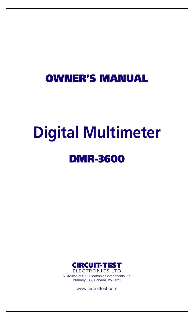 Circuit-test DMR-3600 User manual
