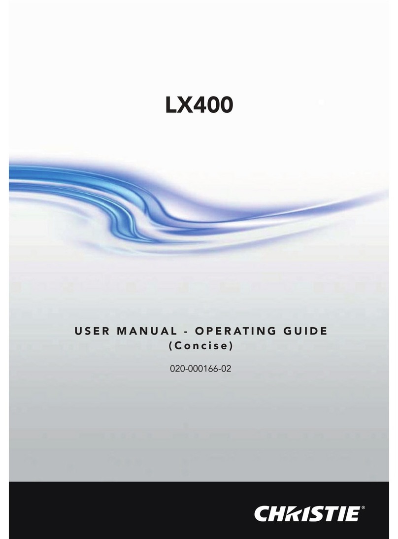 Christie LX400 User manual