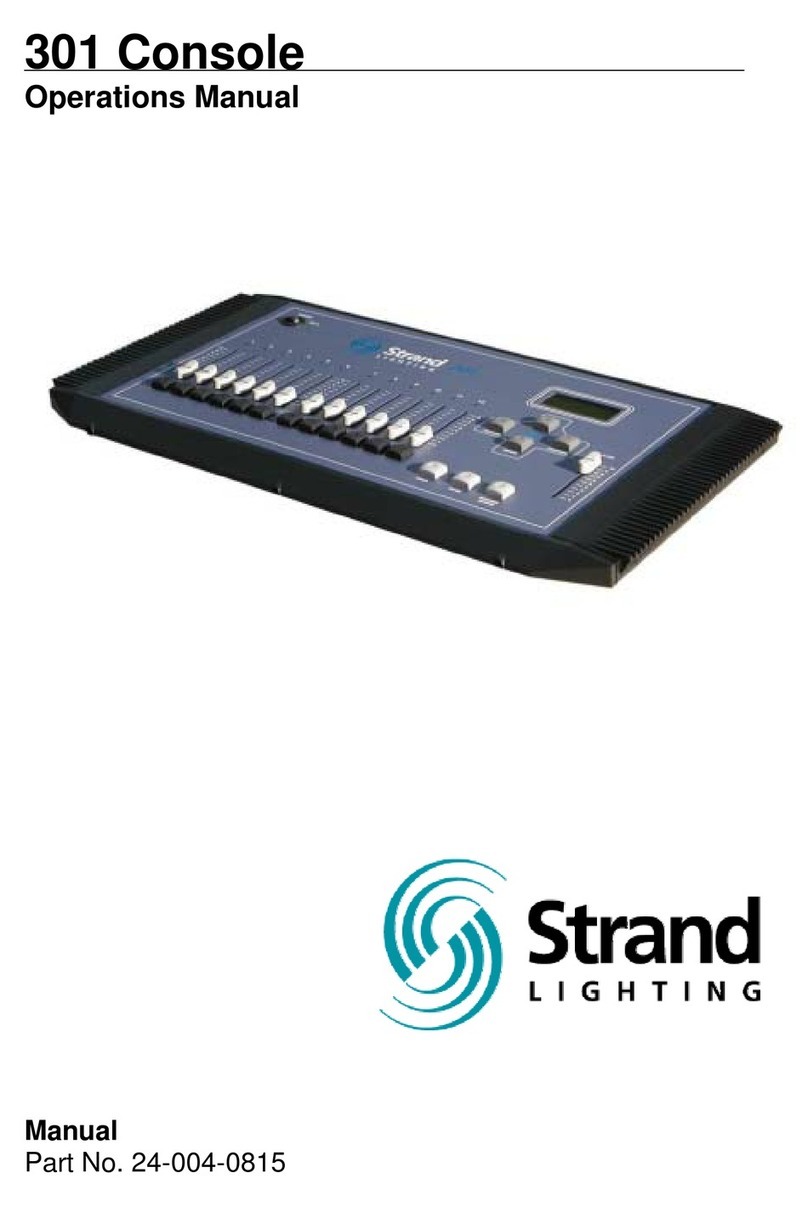 Strand Lighting 301 Operation manual