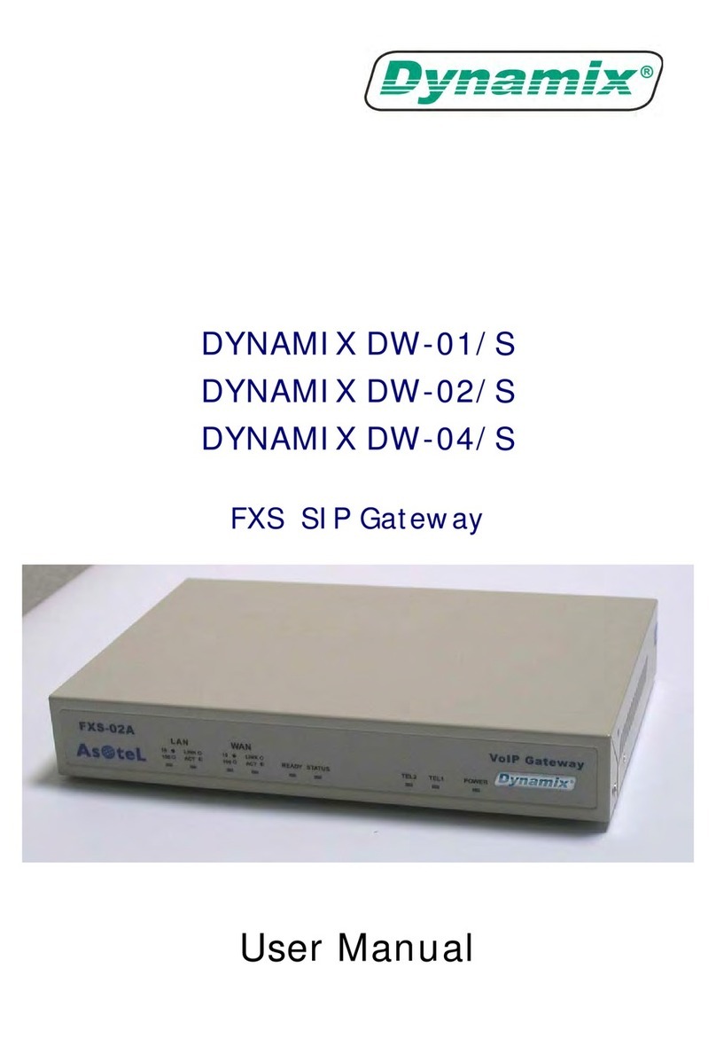 Dynamix DW-01 user manual