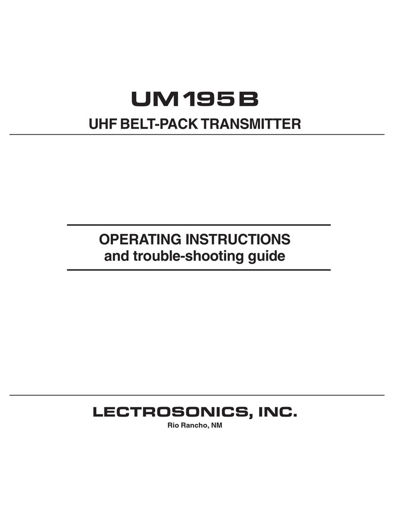 Lectrosonics UM195B User manual