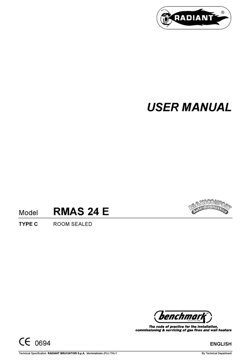 Radiant Rmas 24 e user manual