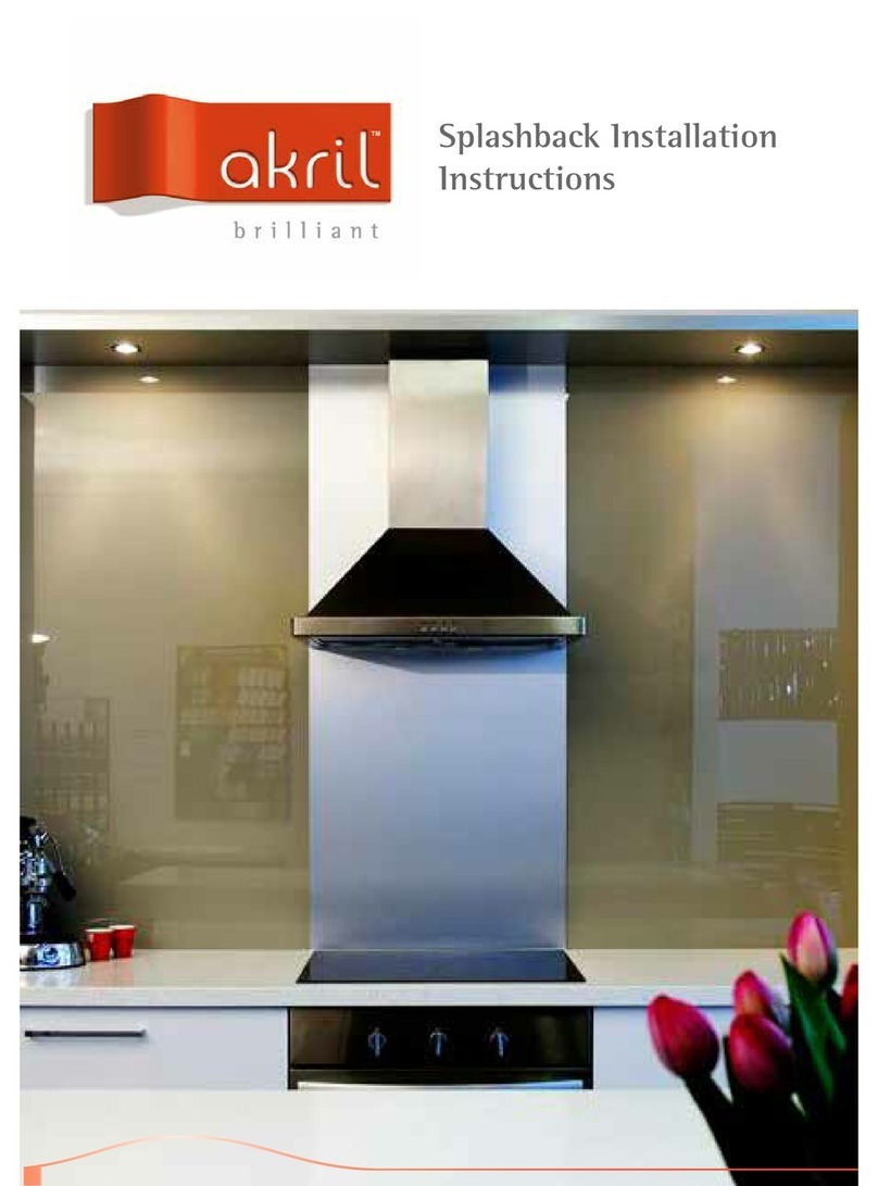 Akril Cooktop installation instructions Akril Cooktop installation instructions