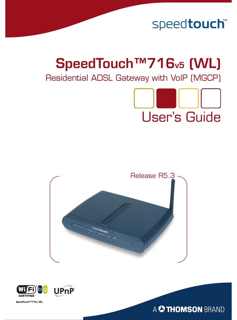 THOMSON SpeedTouch 716v5 (WL) user guide
