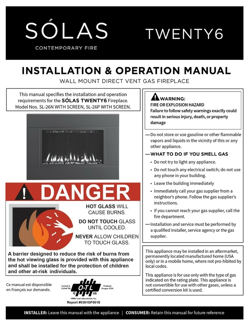 Solas TWENTY6 SL-26N User manual