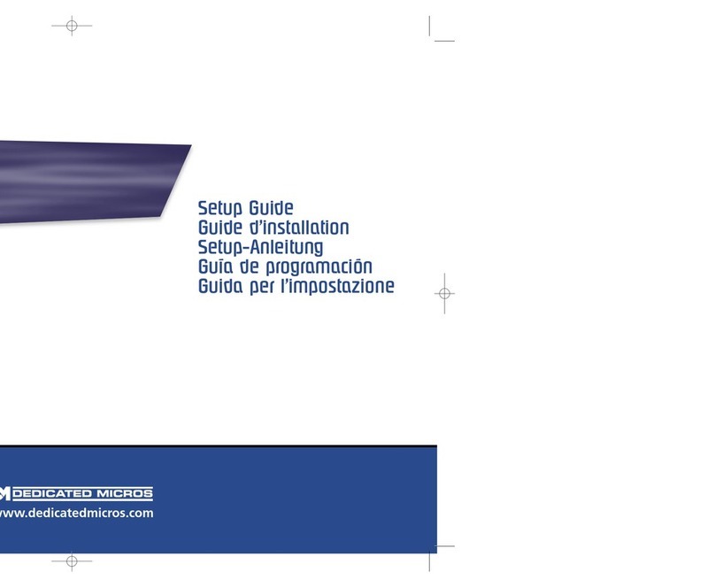 Dedicated Micros Digital Sprite Lite User manual Dedicated Micros Digital Sprite Lite User manual