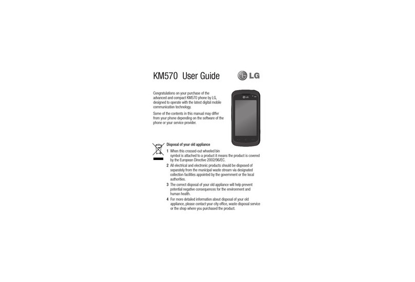 LG KM570 User manual