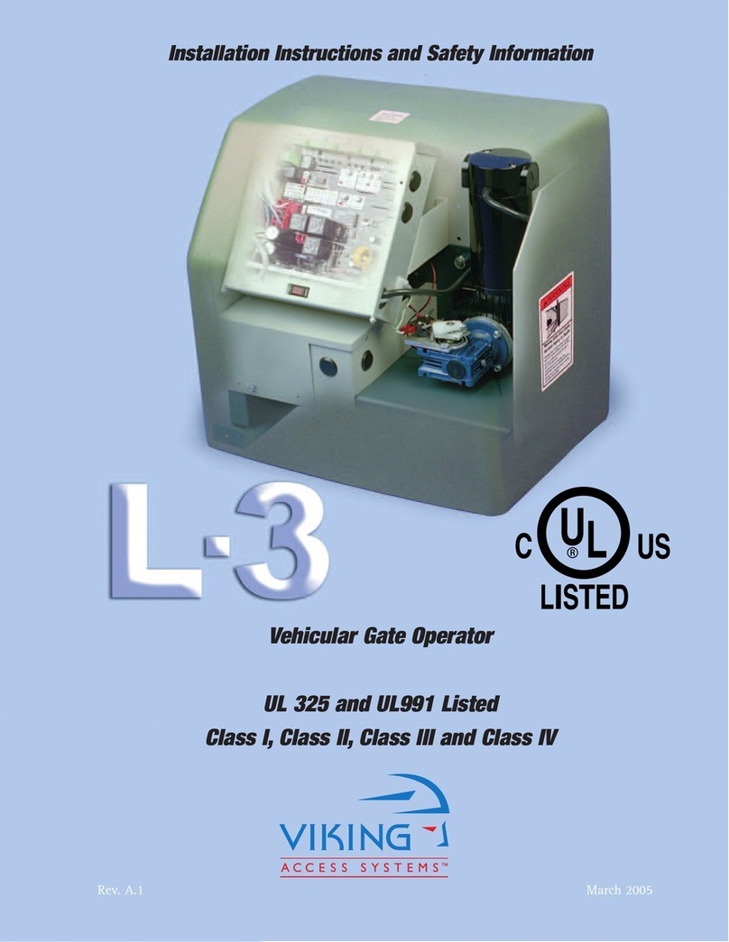 Viking Access Systems L-3 installation instructions