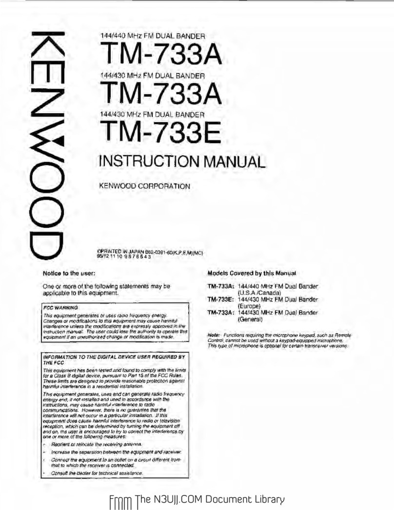 Kenwood TM-733A instruction manual