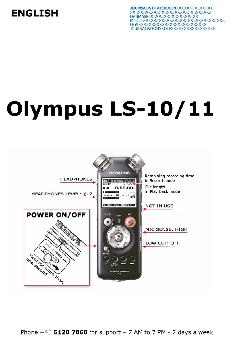Olympus LS-10 - Linear PCM Recorder 2 GB Digital... User manual