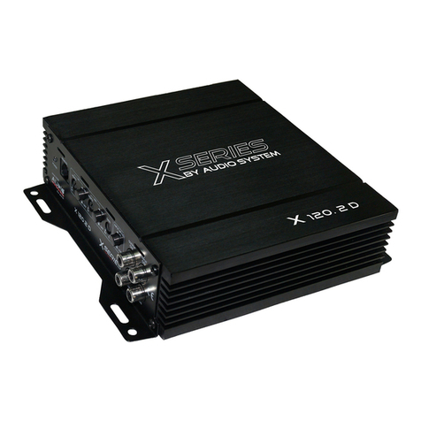 Audiosystem X 120.2 D User manual Audiosystem X 120.2 D User manual