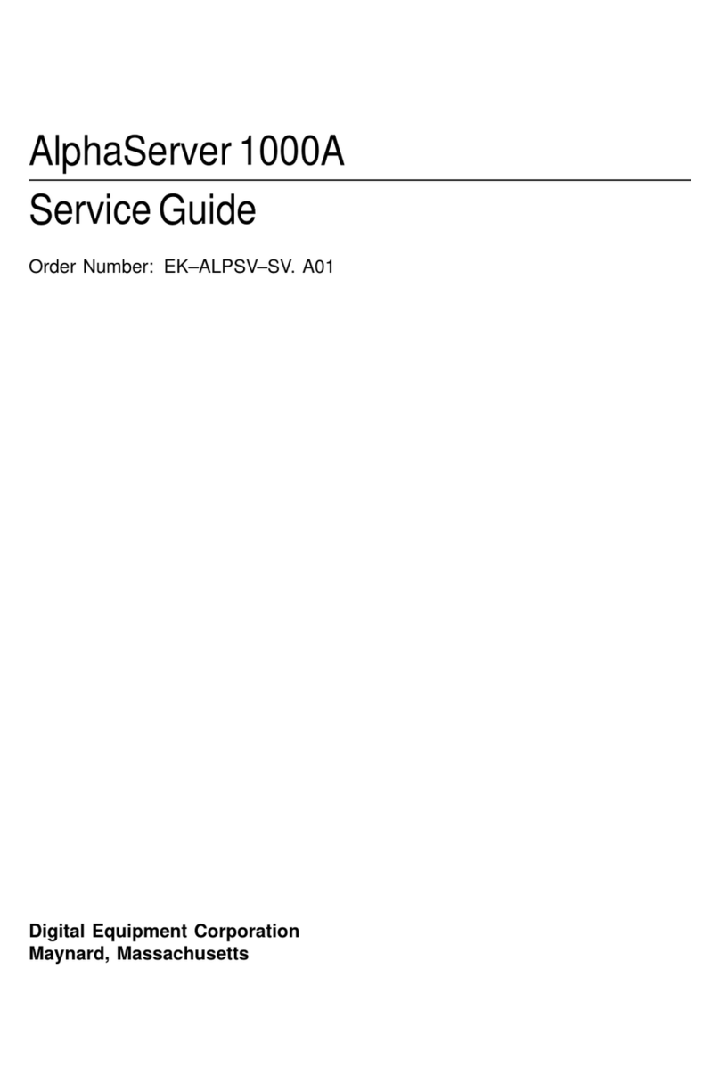 Digital Equipment AlphaServer 1000A User manual