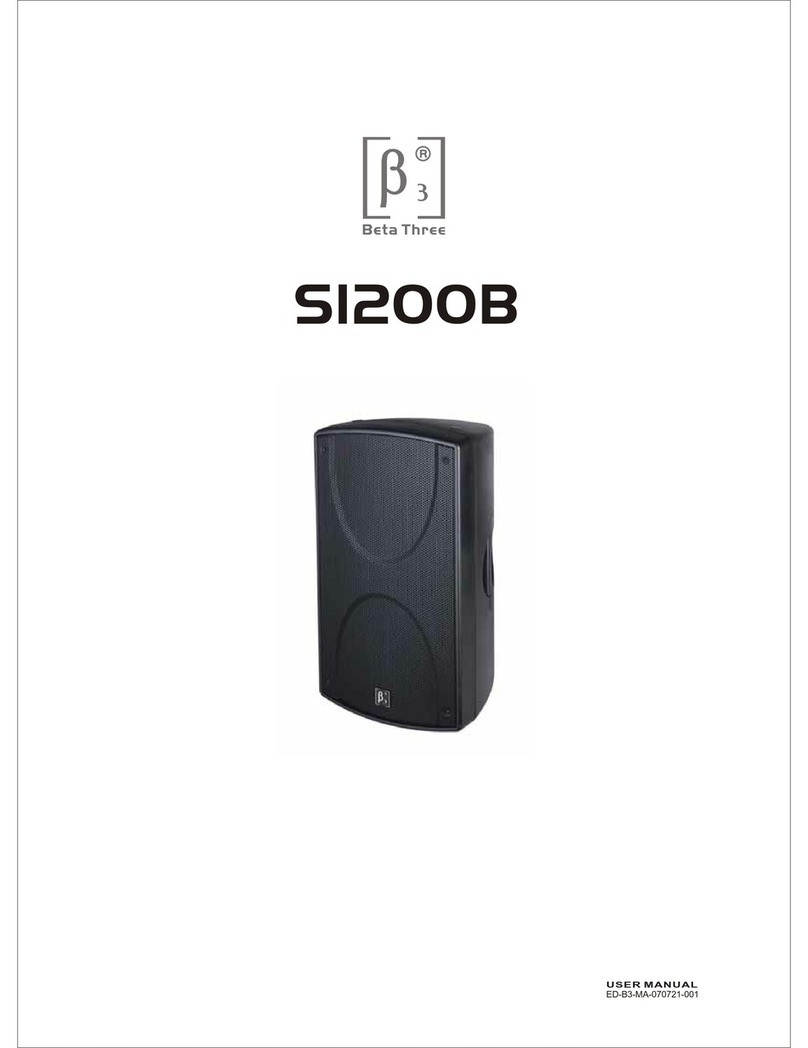 Beta Three SI200B User manual