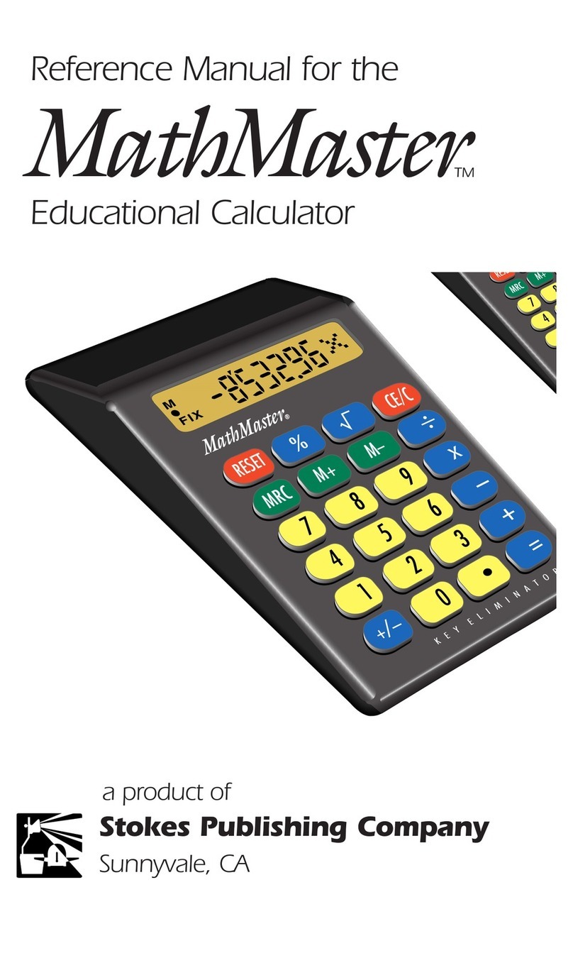 Stokes Publishing MathMaster Reference manual