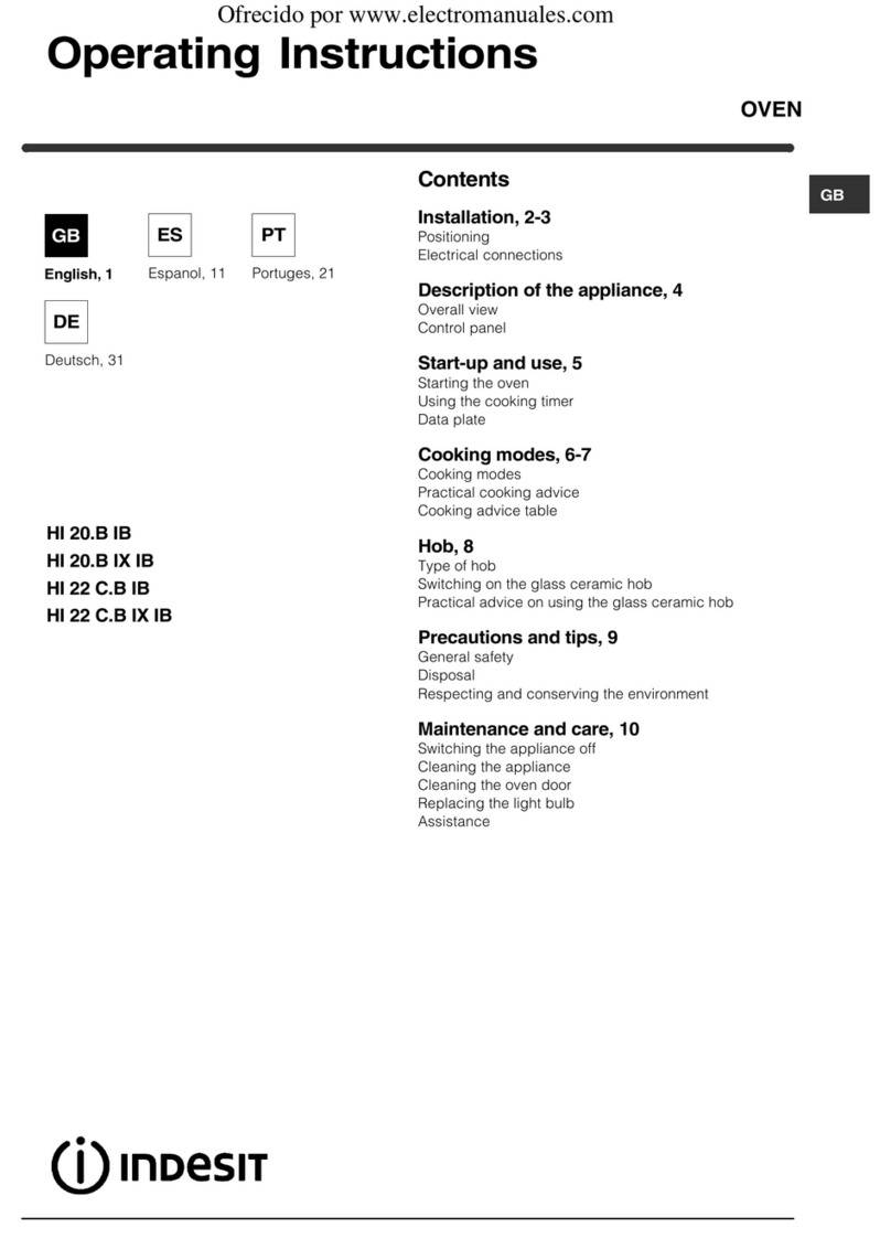 Indesit HI 20.B IB operating instructions
