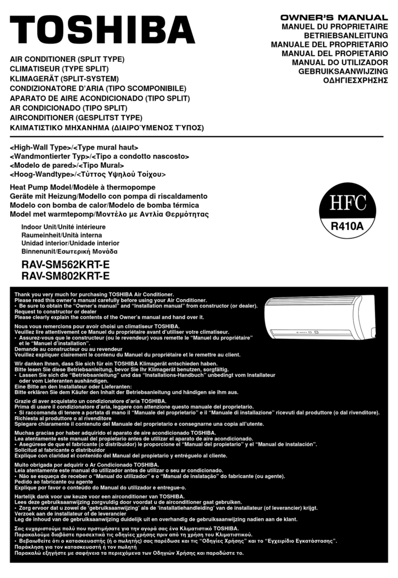Toshiba RAV-SM562KRT-E User manual