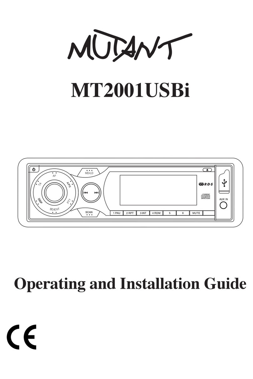 Mutant MT2001USBi Operating and installation guide