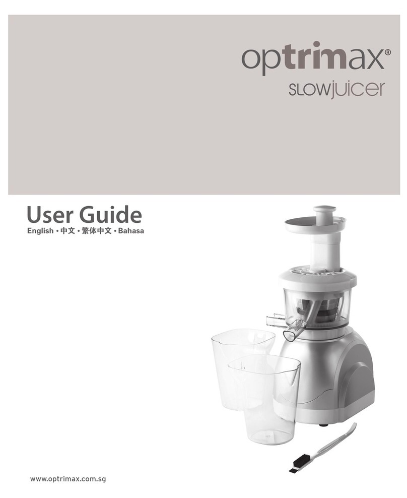 optrimax Slow Juicer user guide