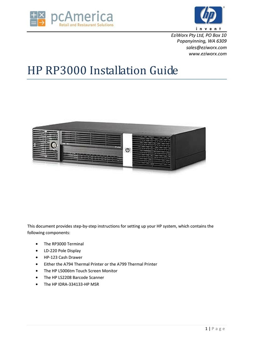 HP Rp3000 - Point of Sale System User manual