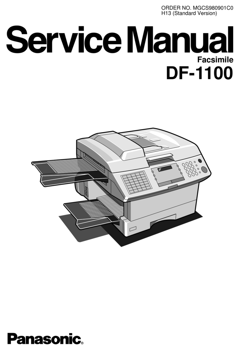 Panasonic PANAFAX DF-1100 Service manual