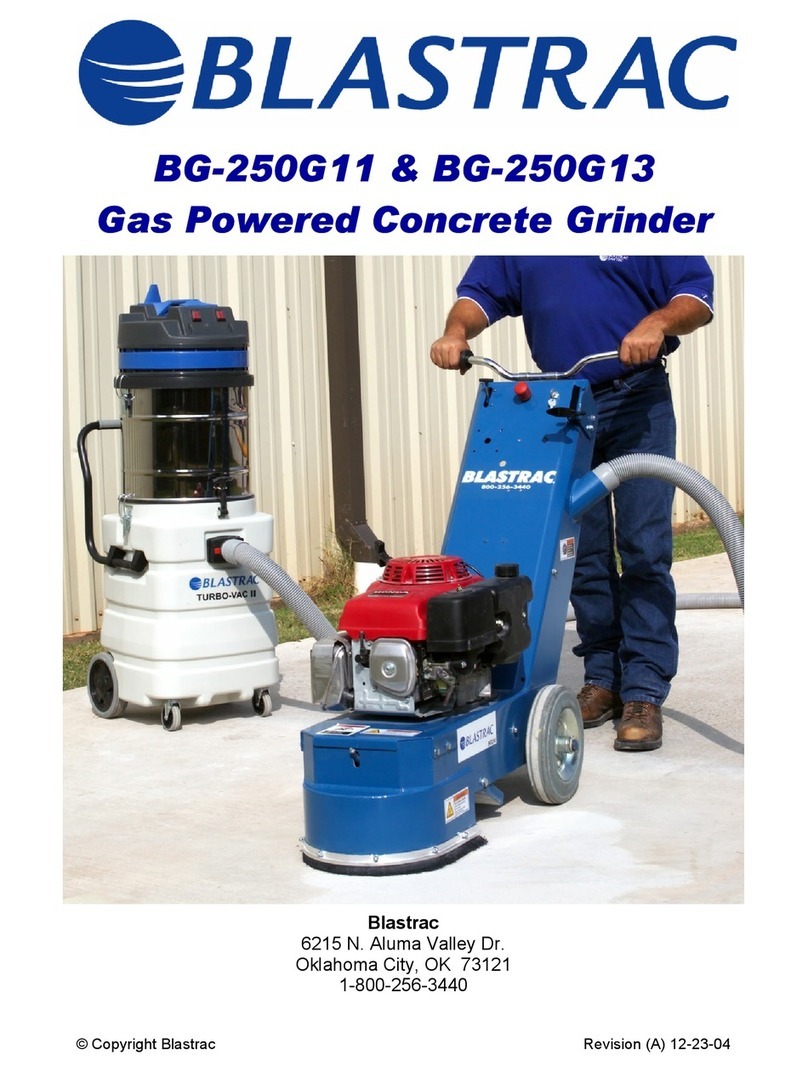 Blastrac bg-250g11 manual