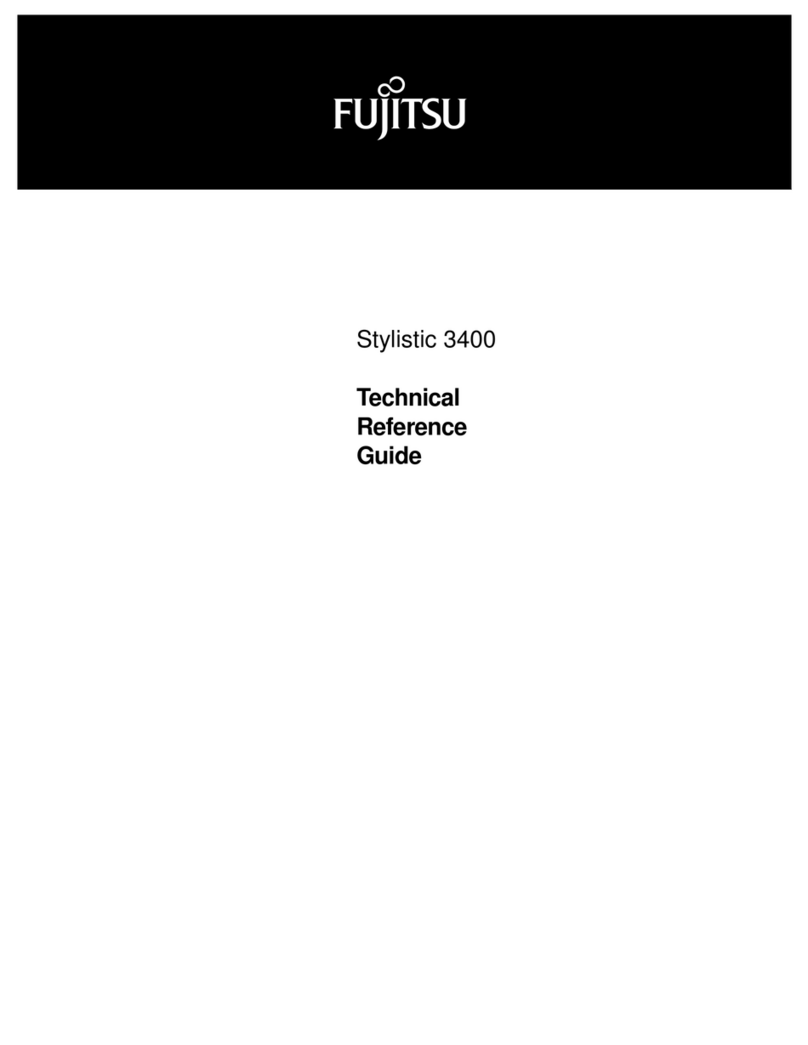 Fujitsu Stylistic 3400 Use and care manual