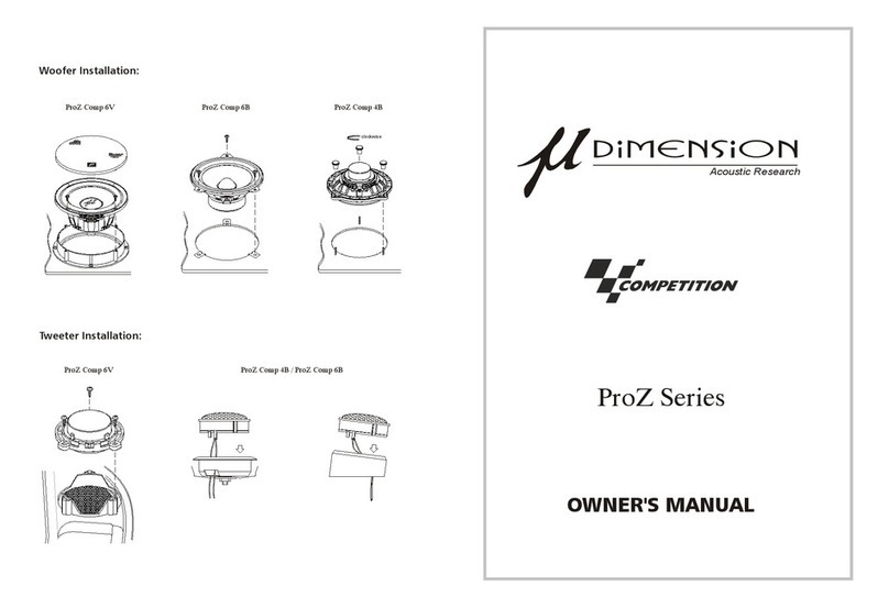 m-Dimension ProZ Comp 4B owner's manual