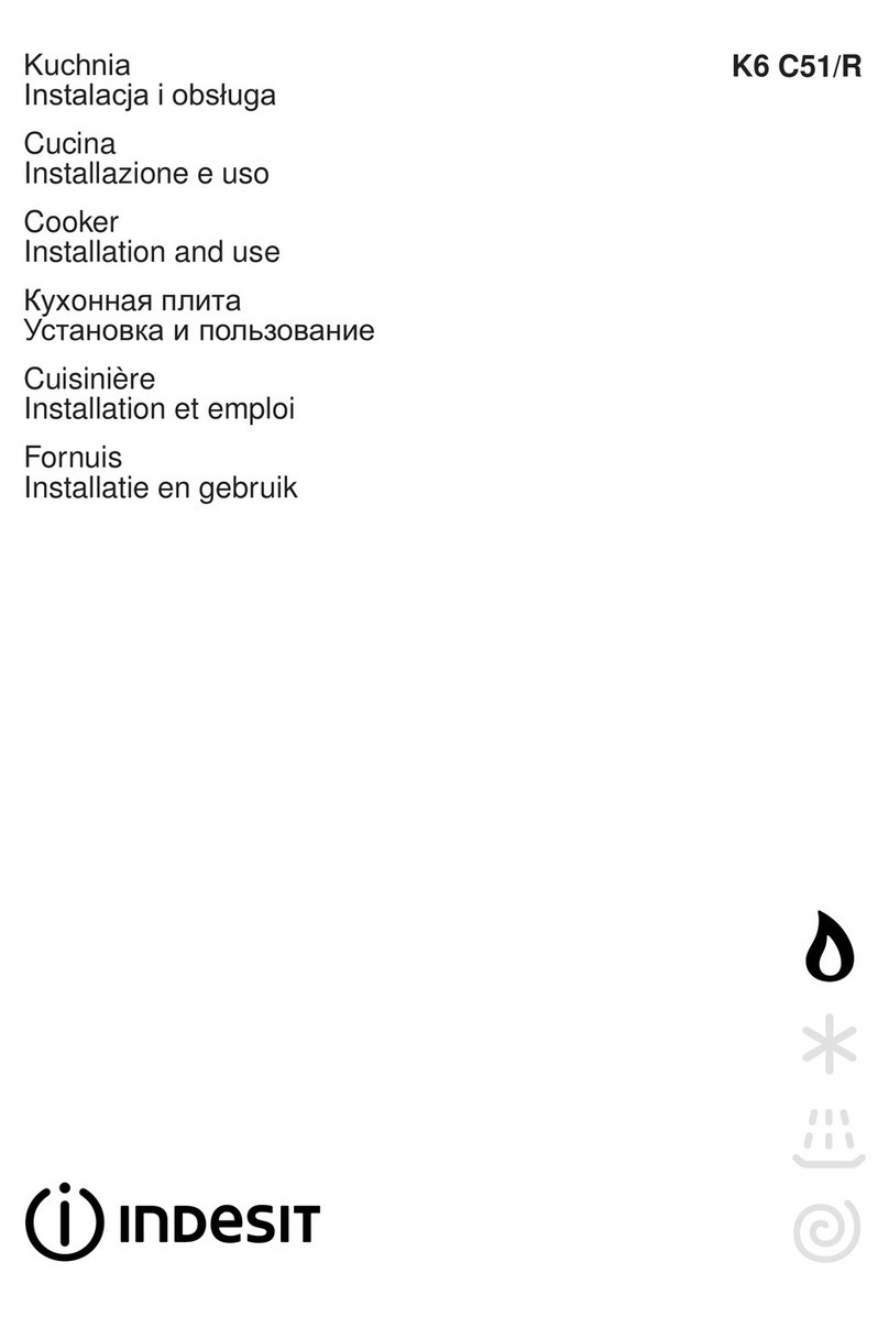 Indesit K6 C51/R Instructions for installation and use