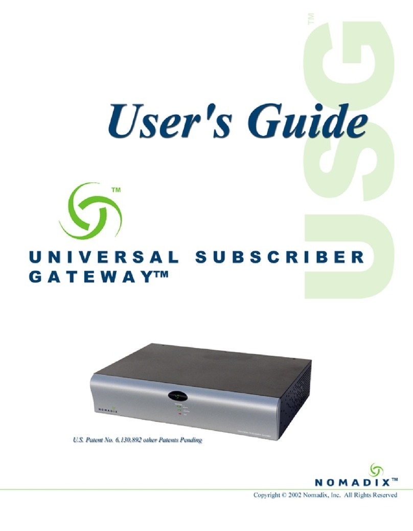 Nomadix Universal subscriber gateway User manual