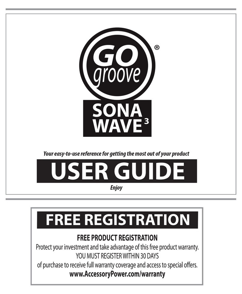 Go groove Gogroove Sona wave3 user guide