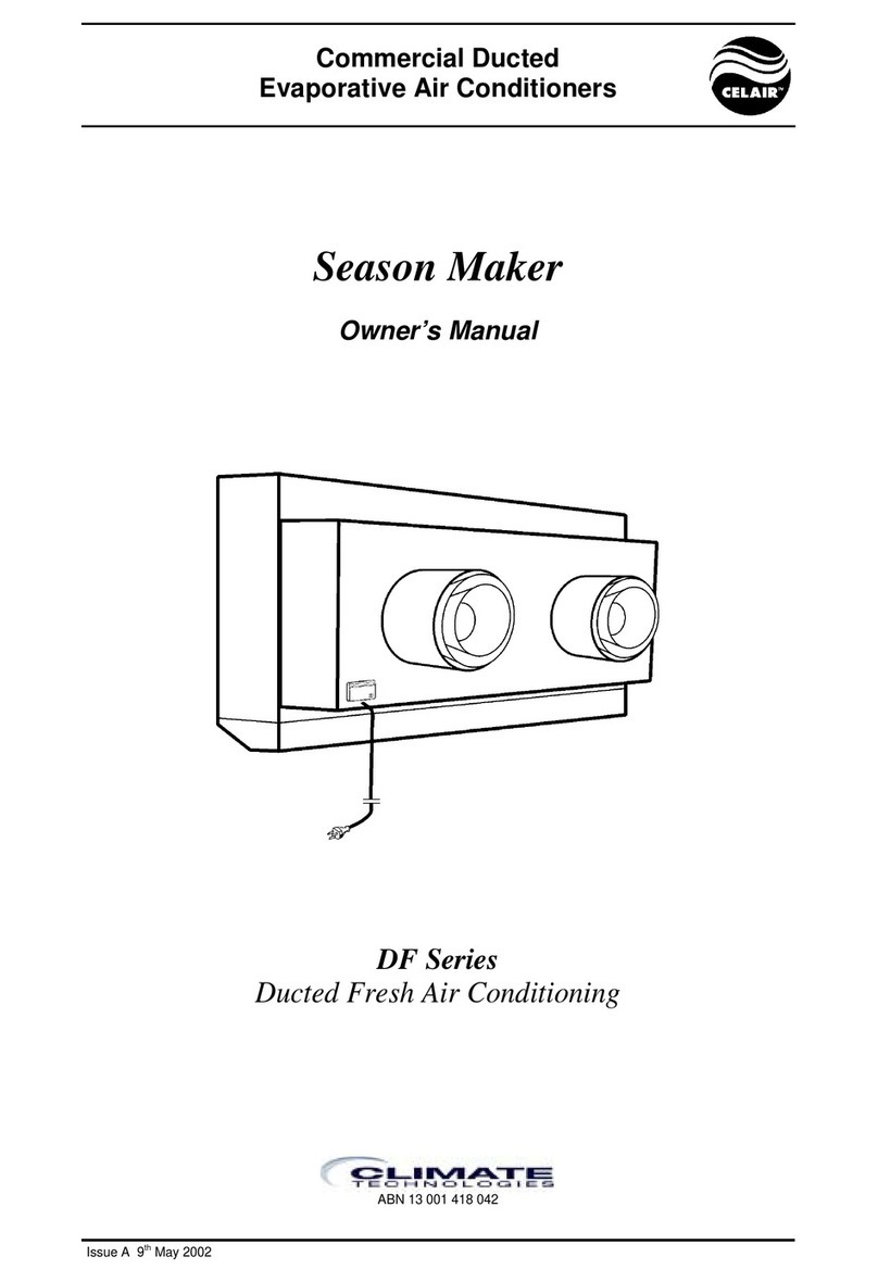 Celair Season Maker User manual