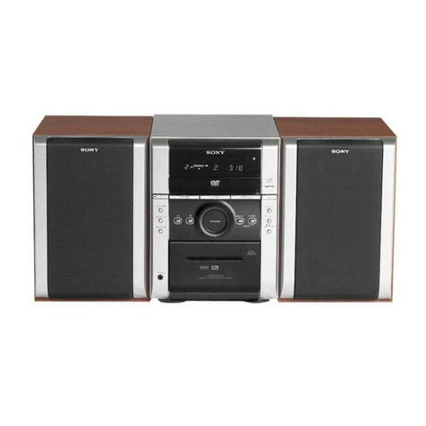 Sony HCD-DX2D - Dvd / Reciever Component User manual