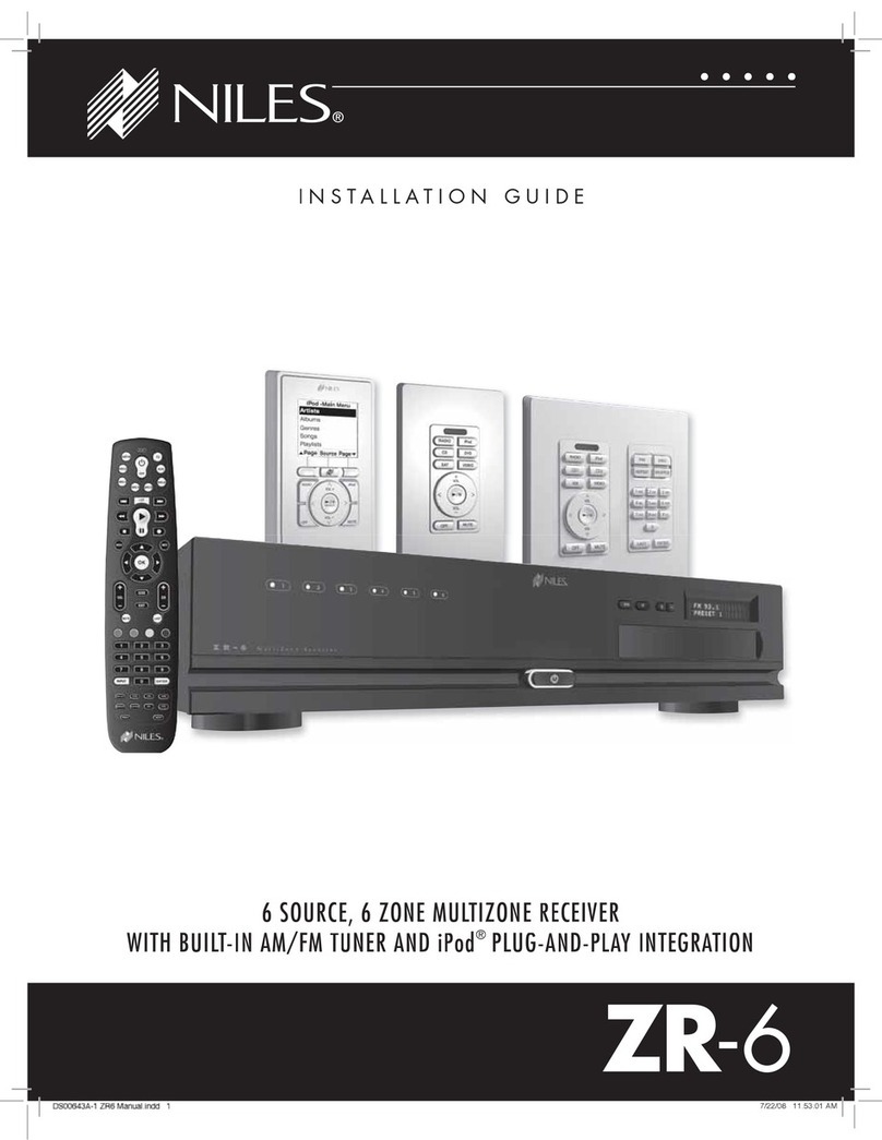 Niles ZR-6 installation guide