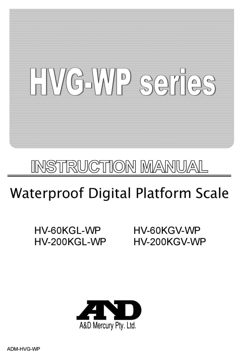 A&D HV-60KGL-WP instruction manual