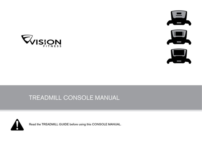 Vision TREADMILL CONSOLE manual