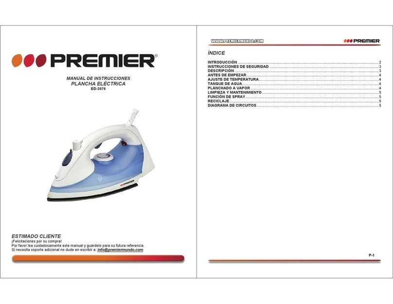 Premier ED-3076 instruction manual