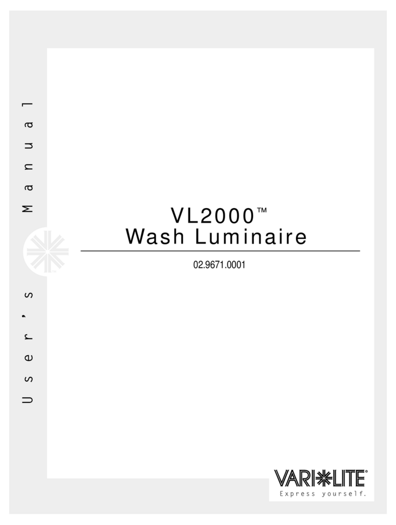 Vari Lite VL2000 User manual
